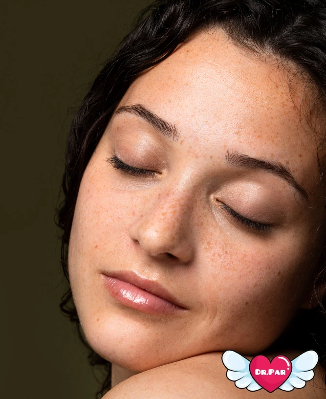 لک قهوهای پوست